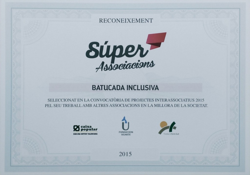 Premio Batucada Inclusiva