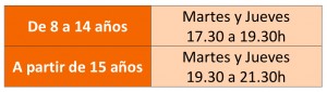 Horario cine. Enero 2016. Ateneu Cultural Ciutat de Manises.